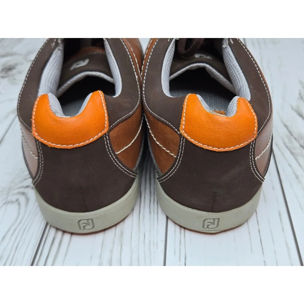 FootJoy Contour Casual Spikeless Brown Leather Golf‎ Men Size 9 M